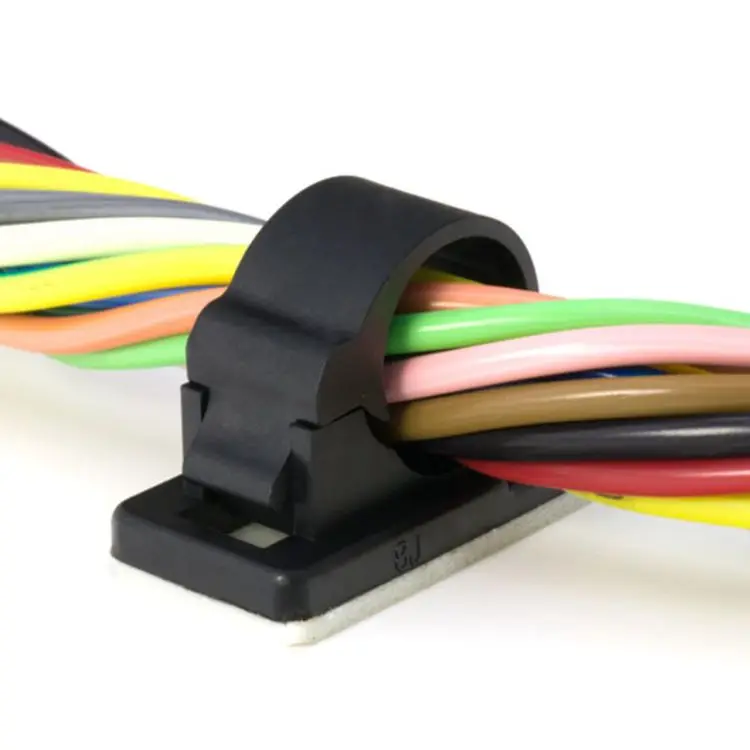 Plastic Clips 3M Adhesive Backed adjustable Nylon Wire Clips