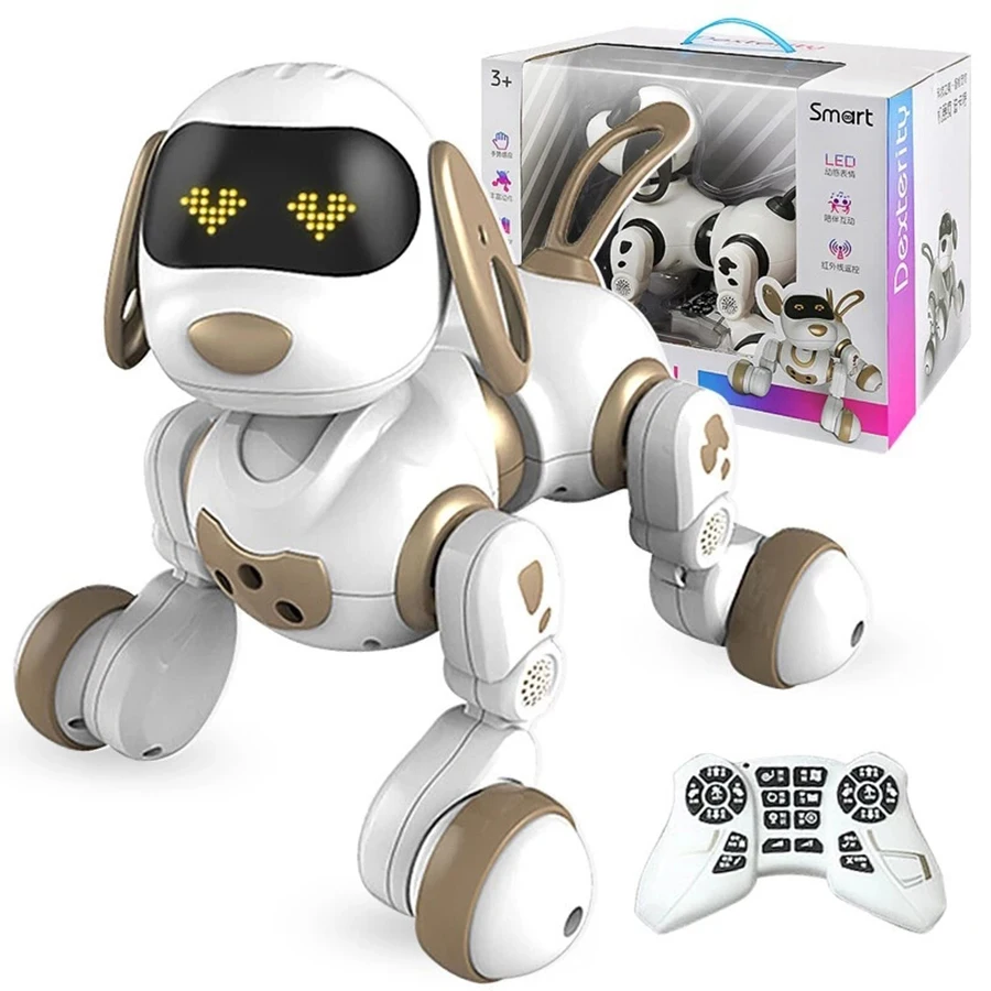 2021 New rc robot dog dancing programming smart robot dog toys stunt remote control robot dog intelligent for kids