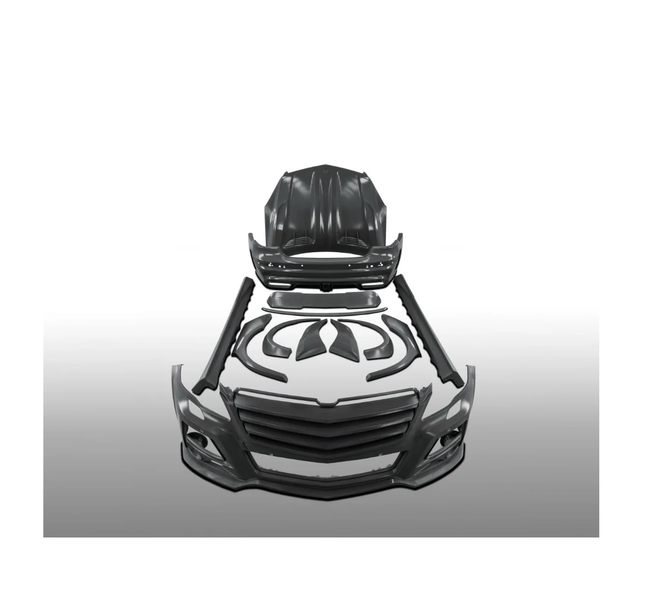 Комплект кузова Mercedes R class, Стекловолоконный капот двигателя