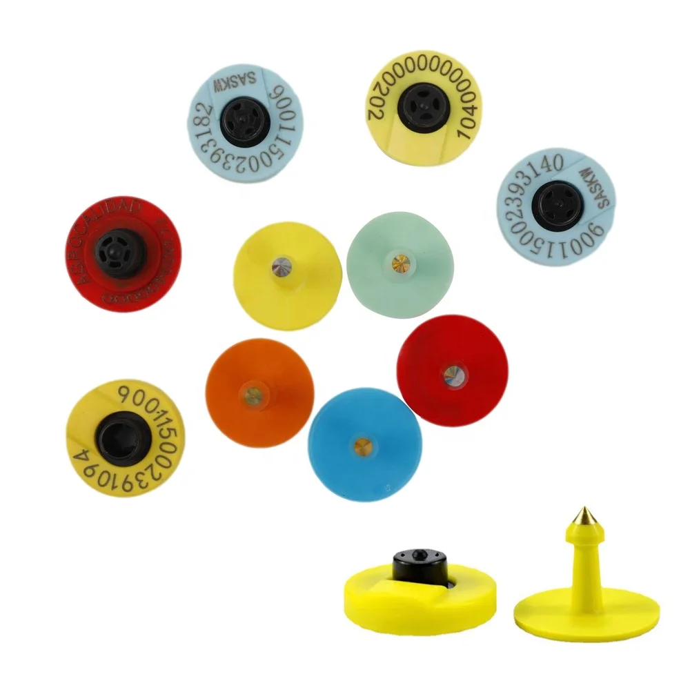 OTPS RFID Barcode Cow Earring Pig Livestock HF Uhf Goat Eartag Animal Cattle Ear Tag For Sheep Cattle Pig