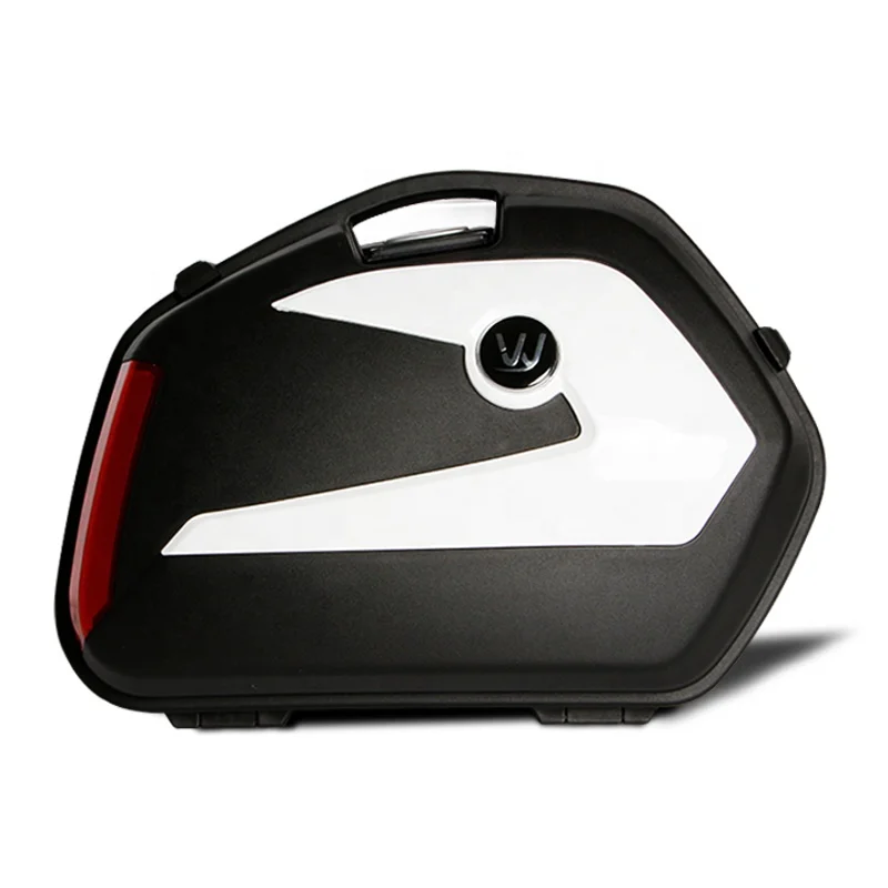 
23L cool water proof bicycle plastic hard saddle rear box Motorcycle Luggage side case 