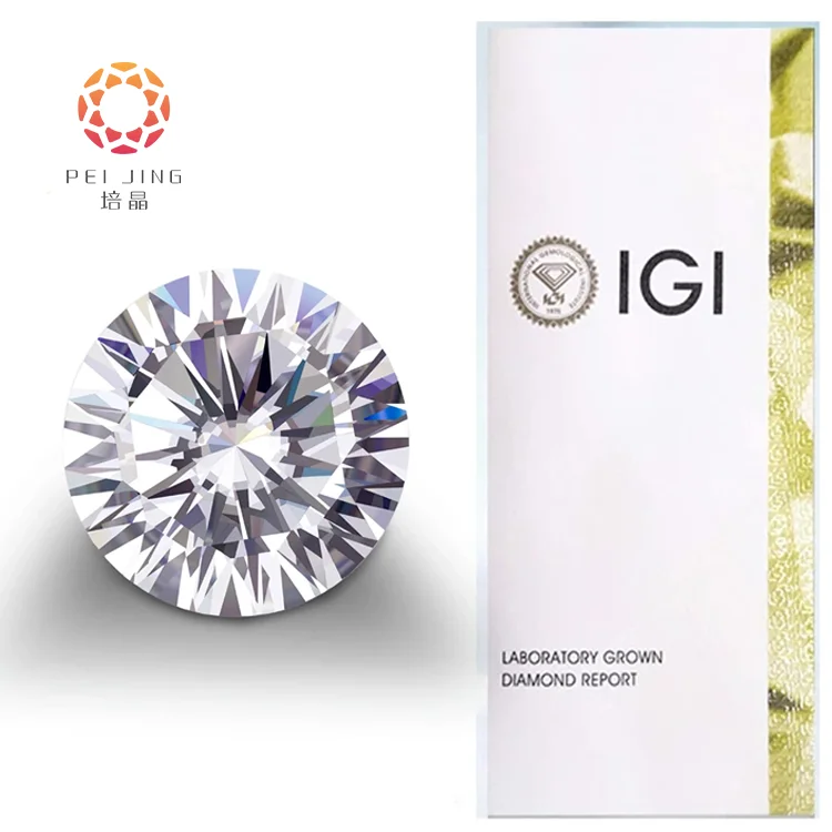 Wholesale Price Real IGI GIA Certified White Color DEF 0.5ct HPHT Loose Synthetic Diamonds CVD Lab Grown Diamonds Manufacturer