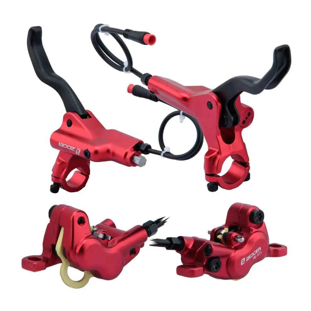 ZOOM HB876E Electric Scooter Hydraulic Disc Brake Sensor Control Brake Ebike Power Off Oil Braking Set
