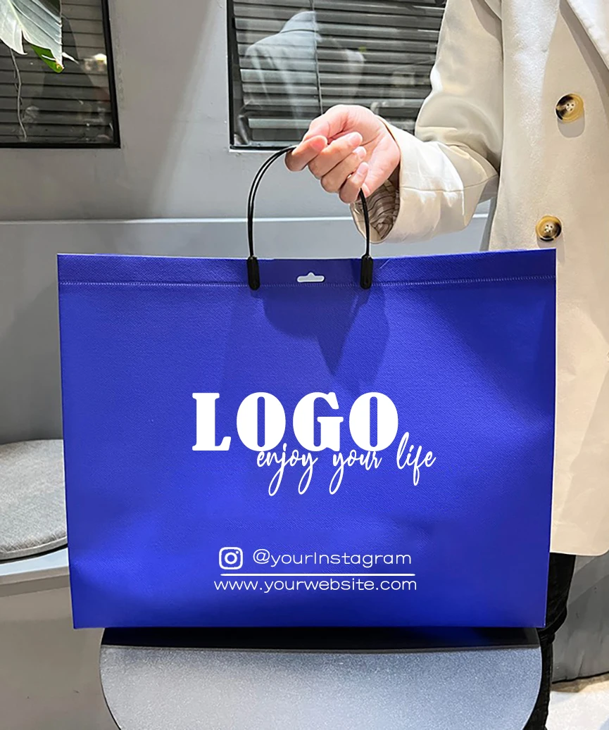 Hot sell eco friendly biodegradable reusable shopping bolsas ecologicas non-woven tote ecological bag with LOGO custom