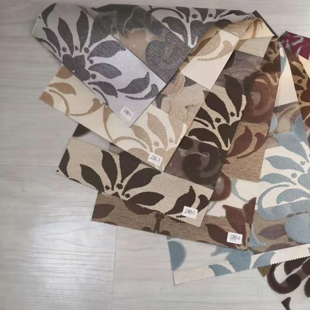 Jacquard Zebra blinds fabric horizontal inside window Polyester curtain roller blinds fabric Jacquard  shade jalyuzi