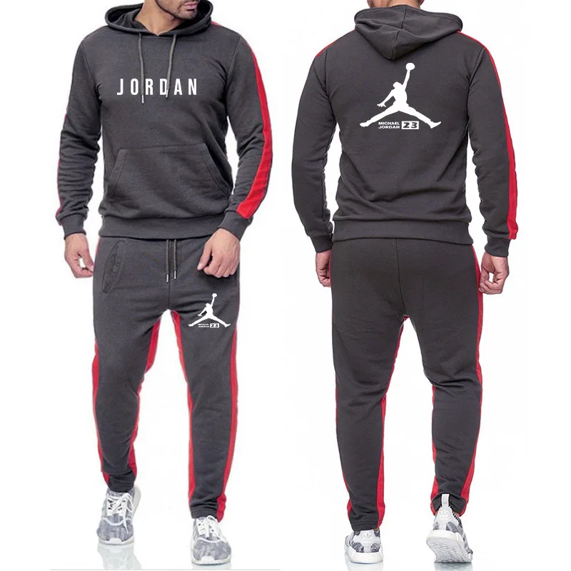 Same Color Custom Name Brand LOGO Men  Hoodies sets Track suits men Two Piece  Sports wear Brand Tracksuits Men