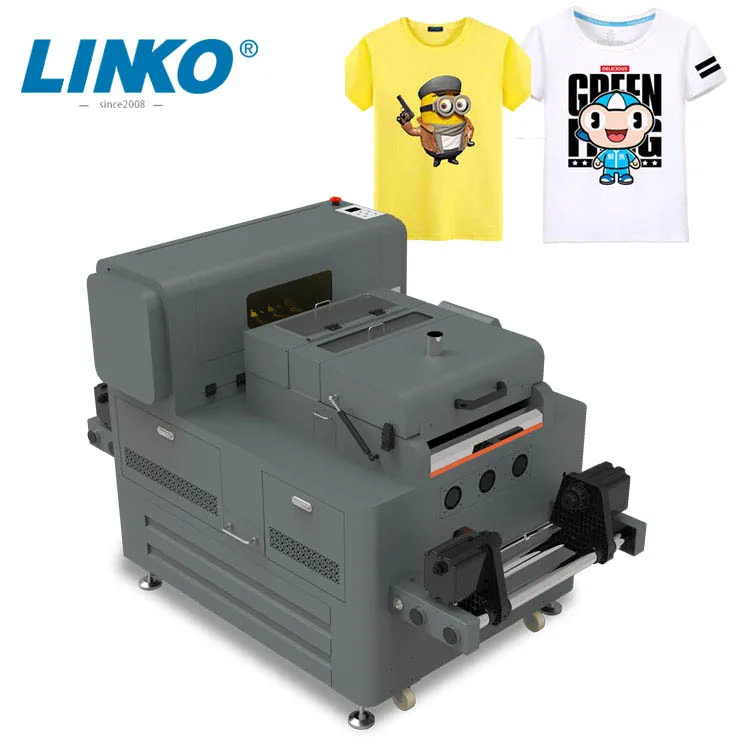 Factory New A3 30cm PET Film DTF Printer  XP600 with Powder Shaking Dyer Machine All in One