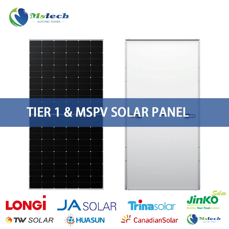 MSPV Solar Energy Storage System 15kva 4000w 5000w Hybrid All In One Solar Panels System Complete Kit Home Use Roof Mounting