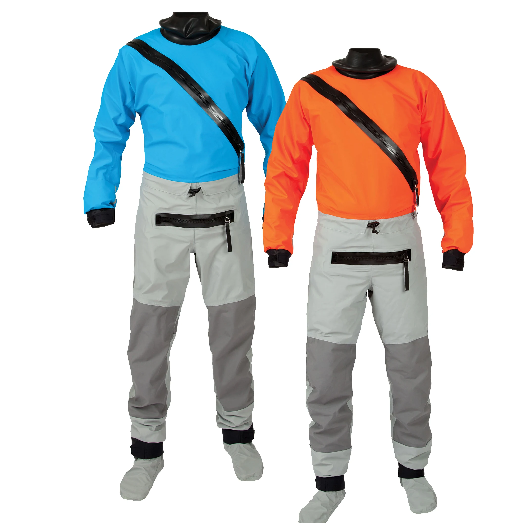 Kayak Drysuit for Men in Cold Water Kayaking Paddling Waterproof Front zip Dry suit