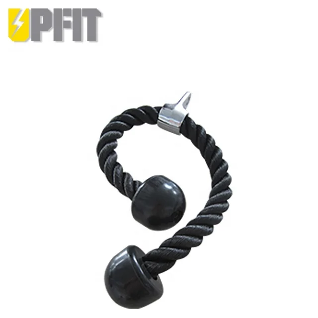 
High Quality Gym Fitness Accessories Heavy Capacity Black Tricep Rope 