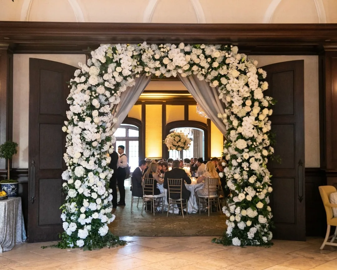 Длинная искусственная шелковая Цветочная Арка 80 см арочная Роза гортензии арка для украшения свадебной сцены