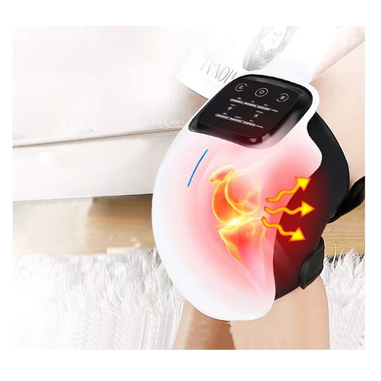 Hot Style Physiotherapy Thermal Insulation Vibration Massager Electric Heating Knee Pad for Arthritis Body With Color Box