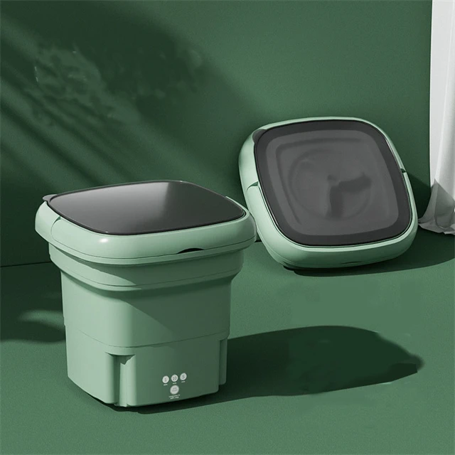 Небольшая перезаряжаемая Складная Стиральная машина электрическая портативная складная Мини-стиральная полуавтоматическая 5 галлонов с