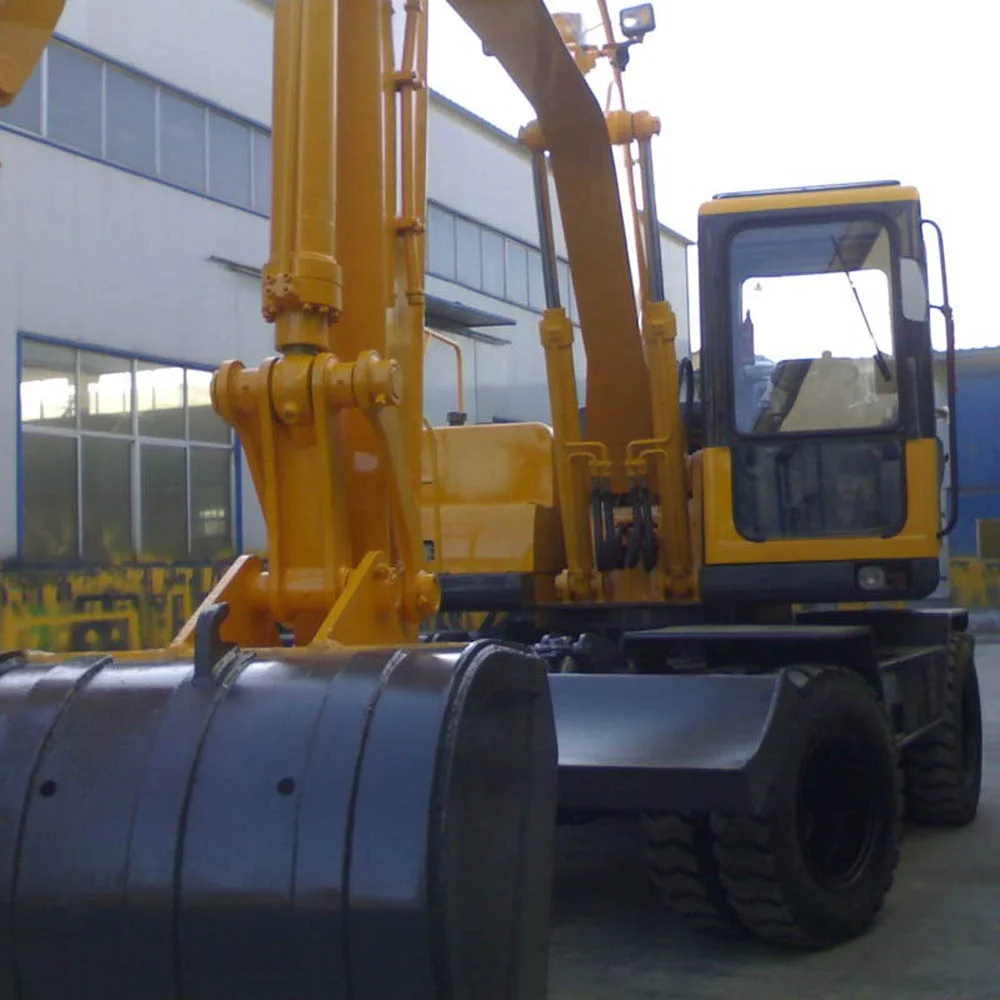 8.5 Ton Construction Wheel Excavators Price Wheeled 0.40m3 Bucket Capacity Excavator For Sale