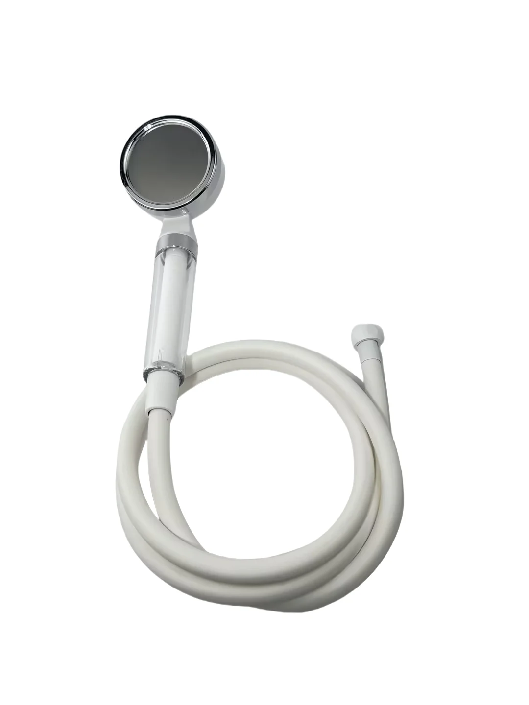 Matte Chrome Finish Durable Brass PVC Hose Filter Flexible Modern Design Style Shower Head Home Office Hotel Bathrooms Plumbing