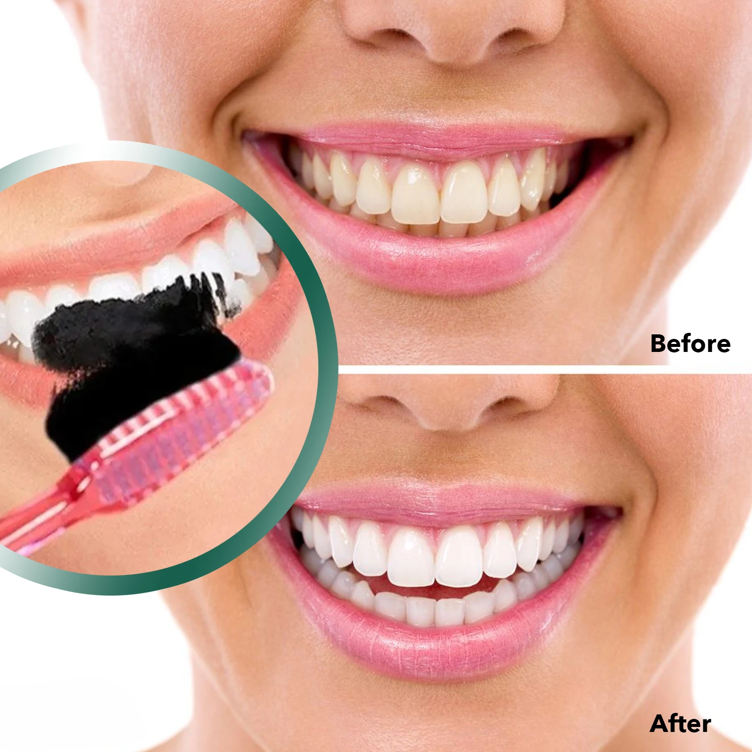 100% Natural Organic Activated Coconut Shell Charcoal Teeth Whitening Bleaching Tooth Powder
