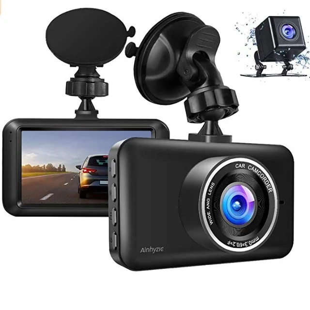 Dual Lens 1080P Car Dash Camera for Car TAXI Ultra HD Dashboard Car Camera DVR Recorder Recording Both Inside and Outside