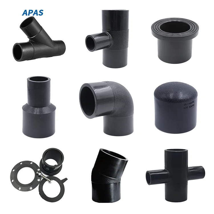 APAS  factory Quick Connect Hdpe Pipes Fittings Pe Pipe Compression Fitting Irrigation Fitting  skew Y Tee  For water supply