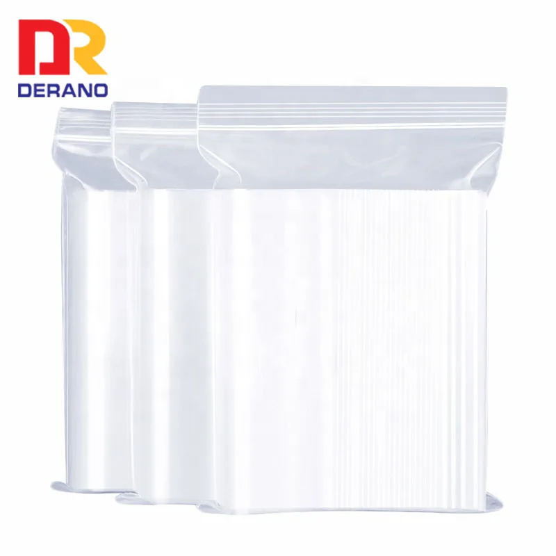 plastic LDPE customized zip lock poly bag storage freezer bag