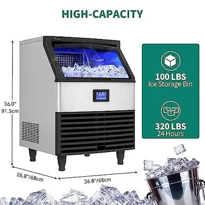 OEM Commercial Ice Cube Maker Machine Hot Sale China Electric Square Ice for Household Outdoor Car Hotel Direct Factory Price
