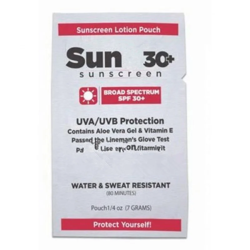 SPF30+ 2-10ml sachet Sunscreen lotion