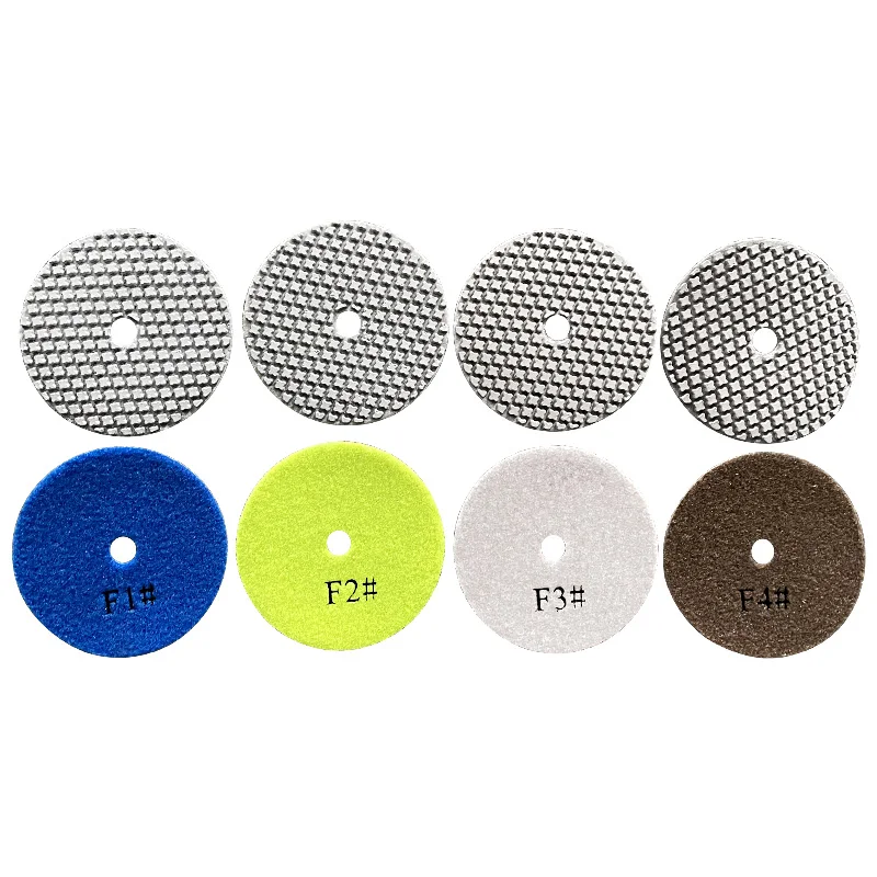 Hot sale  4inch thin granite stone road marble tile diamond circle polishing pads