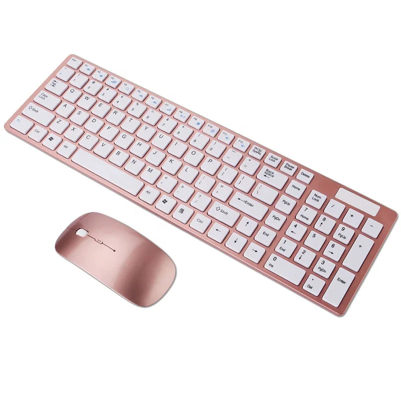 Цветная беспроводная клавиатура и мышь