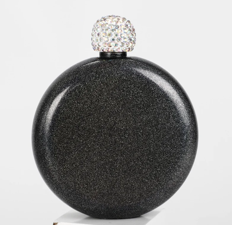 Colorful stainless steel 5oz pocket round hip flask