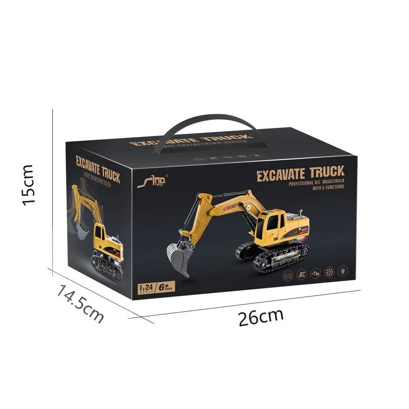  AMAZON горячие Chenghai игрушечный лучшие продажи пульт дистанционного управления excavater строительная техника 5 канала RC экскаватор для