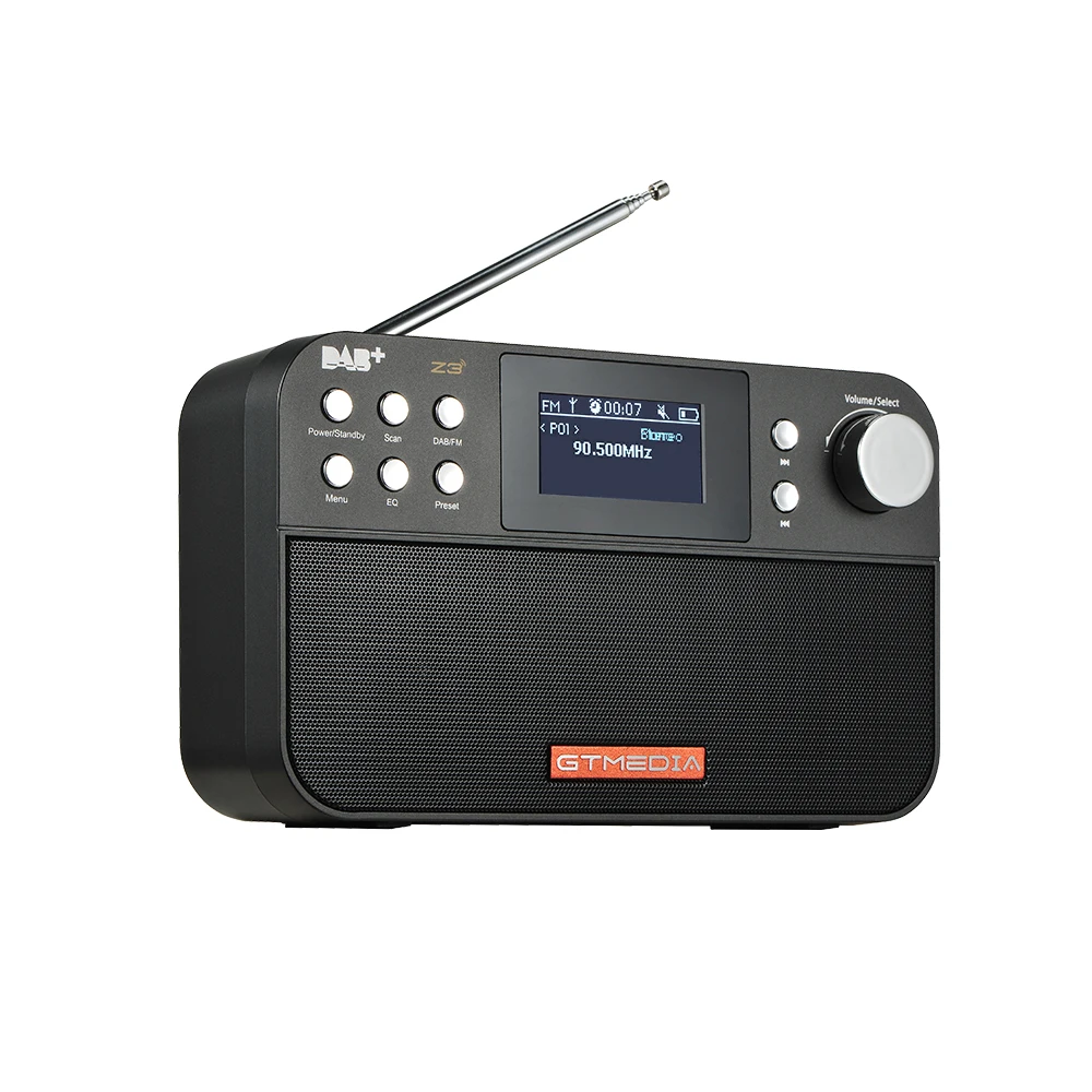 GTMEDIA Z3B цифровая антенна DAB + с 9 кнопками панели, 2200 мАч, литиевая батарея, Портативный FM-радиоприемник