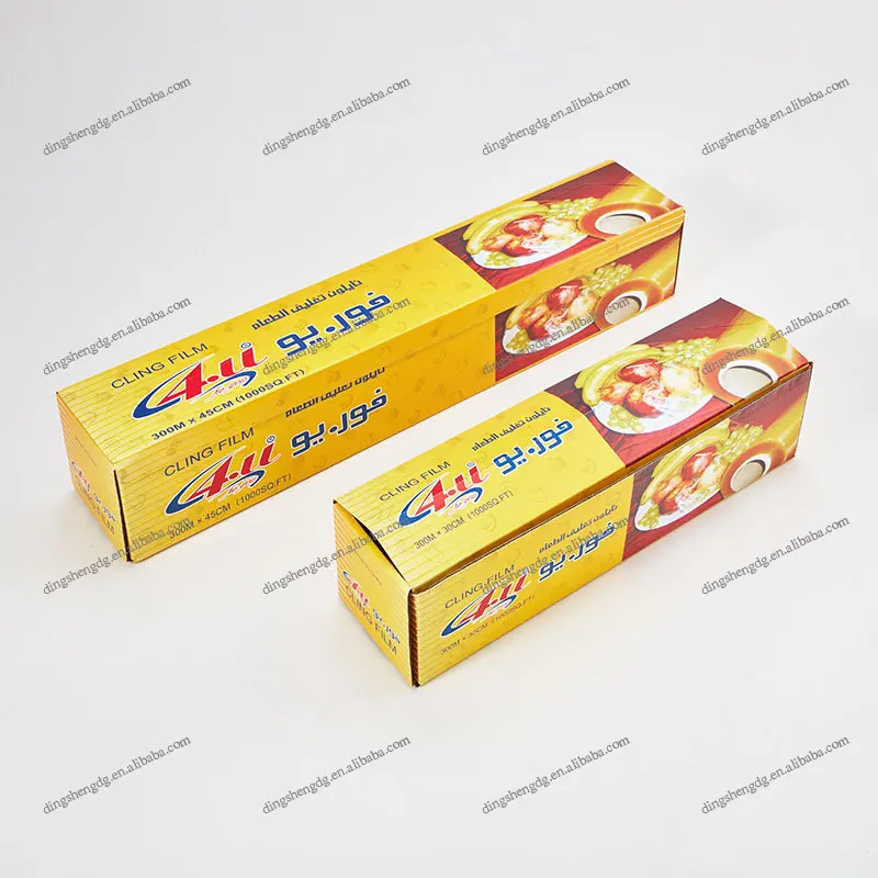 PVC plastic wrap pvc food grade cling film transparent pvc film food wrap