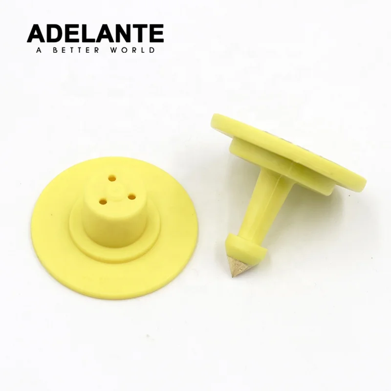 ADELANTE RIF05 Manufacturer Wholesale UHF 860-960MHz U9 Chip Long Range Reading Distance Animal RFID Ear Tag