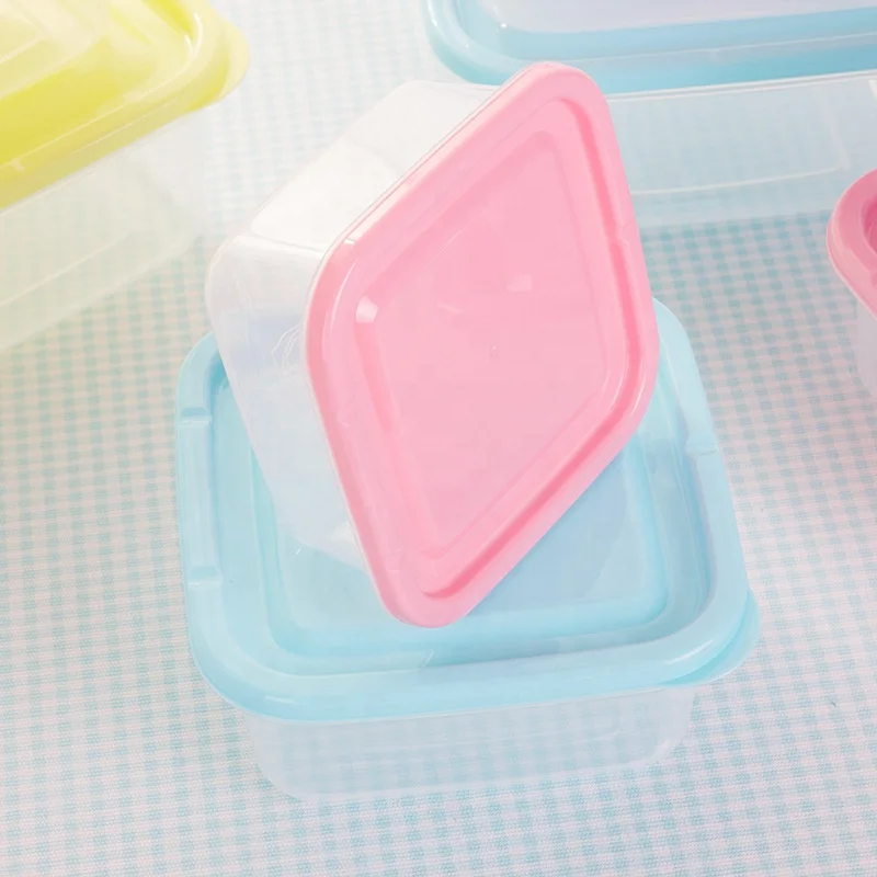 Mini Plastic Food Storage Containers Refrigerator Microwave for Kitchen Sealer Box with Lid for Snacks Fruits Meats