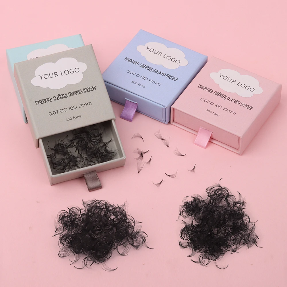 Factory Wholesale Ultra-Speed Promade Fans 3D 6d 7d 8d 9d Pointy Thin Base Russian Volume Lash Loose Premade Fans