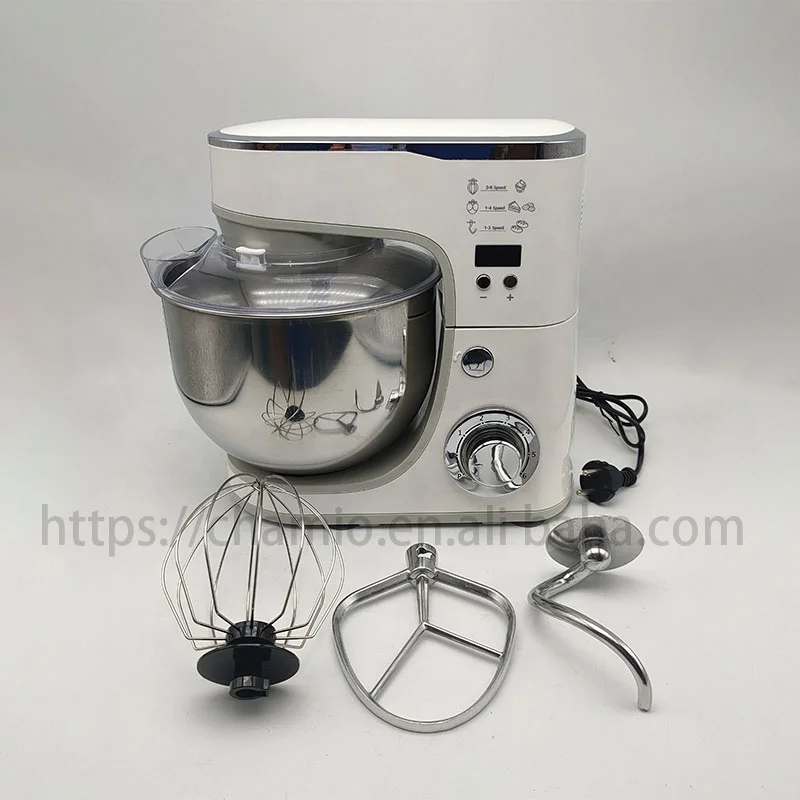 1000W Stand Dough Mixer with 5L Stainless Steel Bowl 6-Speed Tilt-Head Electric Bread Dough Kneader