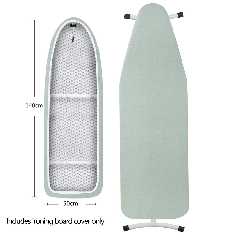 Чехол для гладильной доски, устойчивый к прижиганию, очень толстый Хлопковый чехол для утюга с подкладкой, термоотражающая прокладка для тяжелых условий 140x50 см