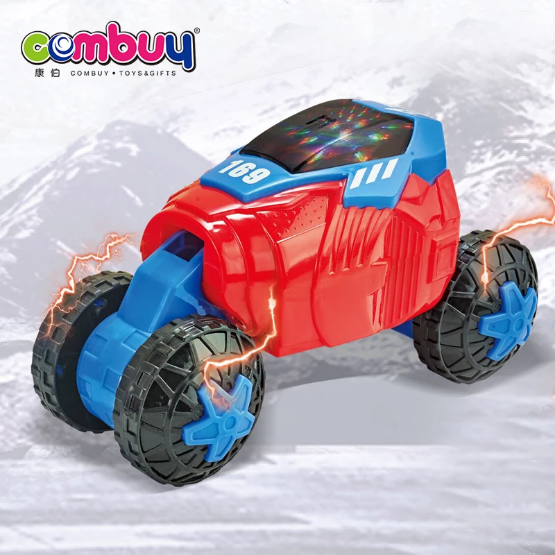 Deformation off-road lighting automatic toy twist stunt car