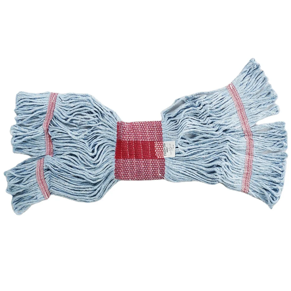 
High Quality cotton mop yarn Washable Wet Cleaning Cotton Screw Mop Head 