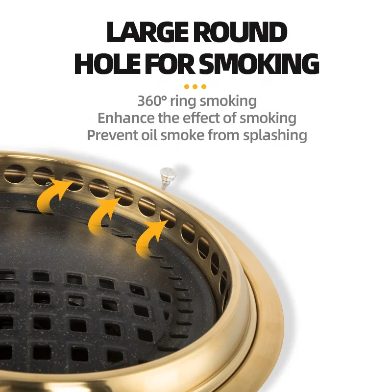 Korean Restaurant Charcoal Barbecue Oven Thickened Material Durable And Durable Factory Goods