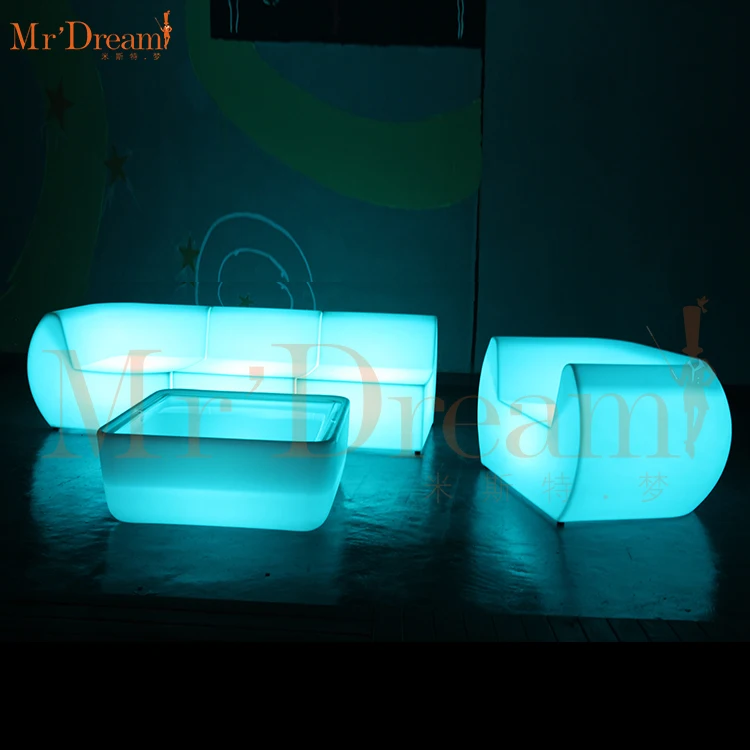 
16 colors changing comfort portable modern illuminated led living room outdoor led corner sofa  (62520526377)