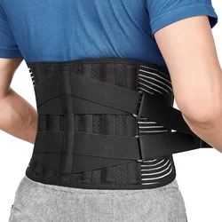 Custom Logo Lumbar Support Belt 6 Stays Breathable Anti-skid Waist Support Ceinture Lombaire Medical Lumbar Back Brace Men Women