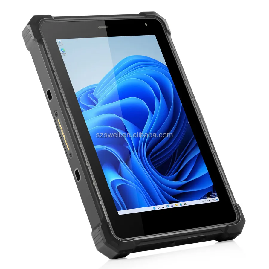 WIFI6 Fast Data Transfer Collect 5000pcs Fingerprints 8inch Win/Linux System Shockproof Rugged Tablet