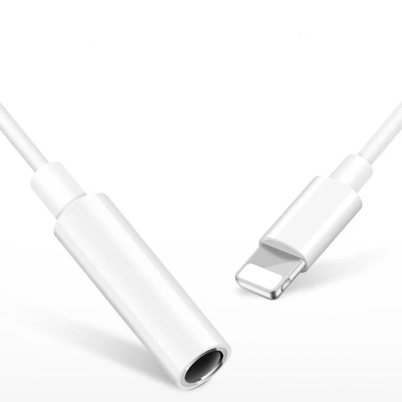  Адаптер для наушников iPhone Lightning на 3 5 мм IOS адаптер 7 6 8 11 12