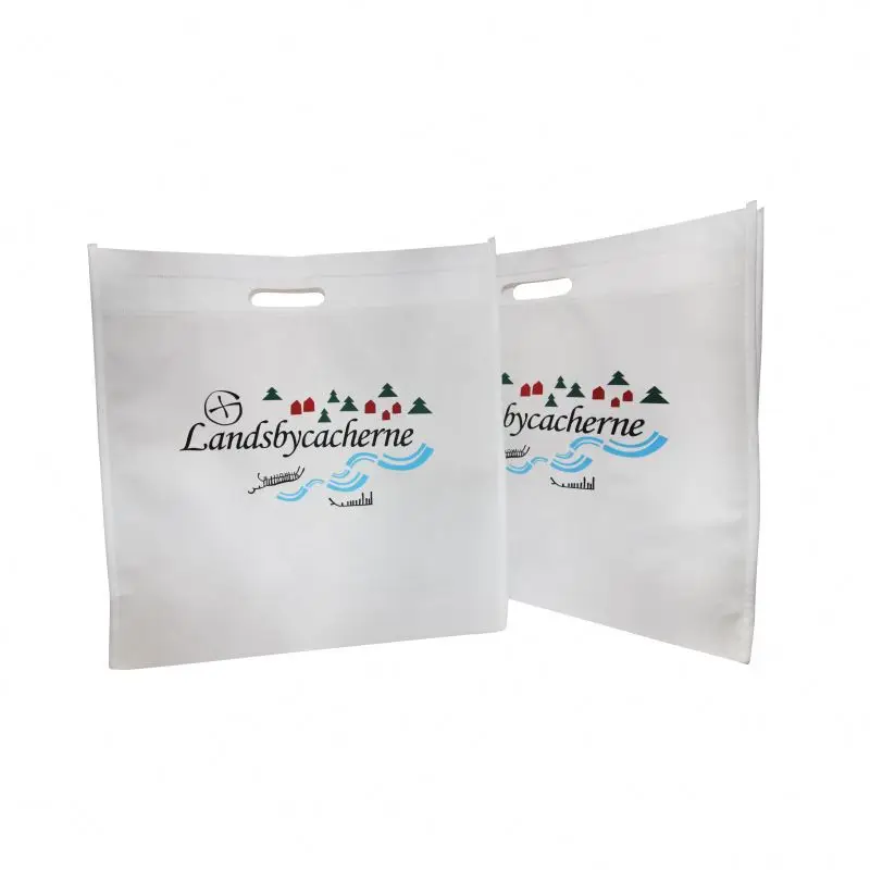 Chinese export Advertising cloth shopping bags with carrying handle