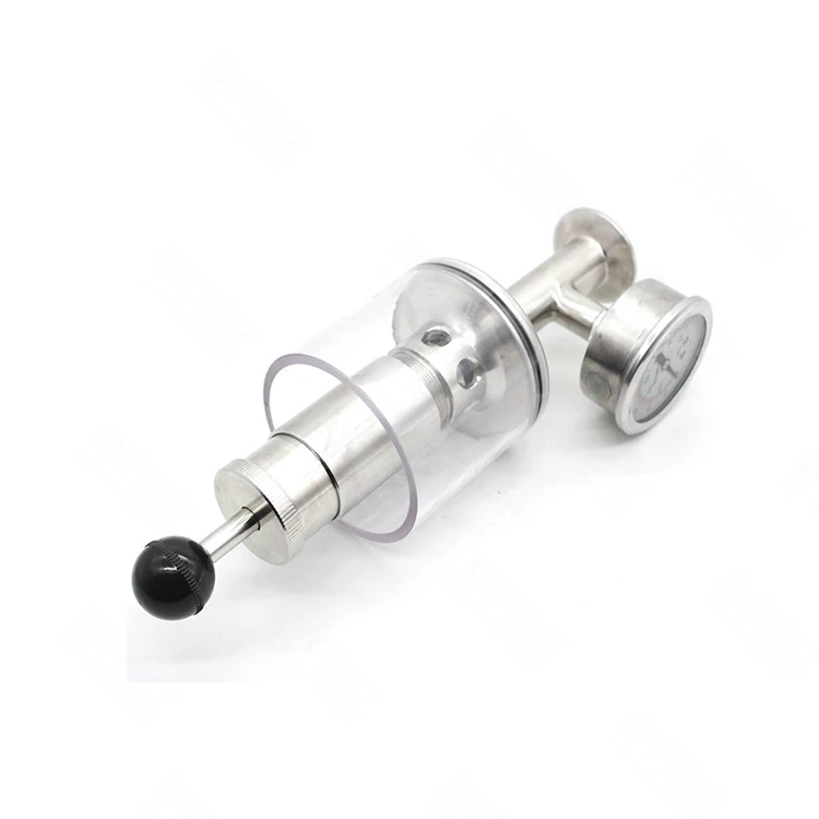 DEYI 316L stainless steel vent valve 304 safety quick exhaust valve window type sanitary safety valve for pressure regulating