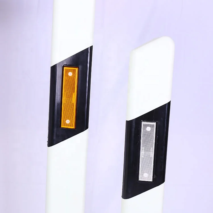 New Hot Selling PE Traffic Road Flexible Reflective Delineator Post Stand Pole Plastic Delineator Post
