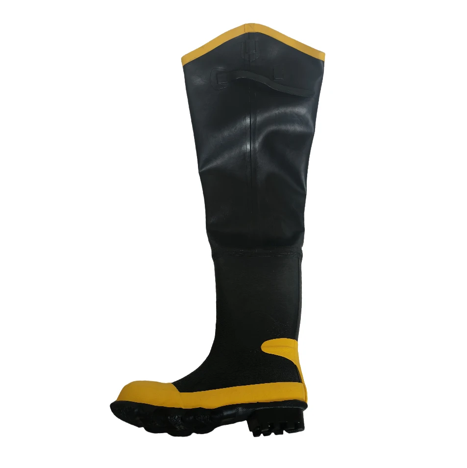 High quality safety rubber boots Rubber band steel toe outdoor boots