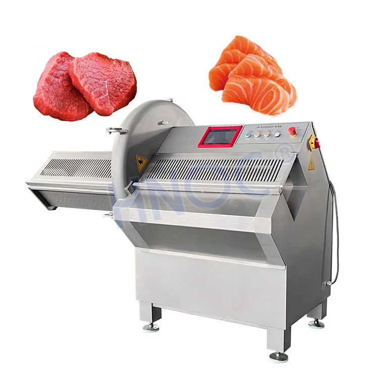 HNOC Automatic Raw Fish Fillet Cheese Beef Steak Ham Pork Rib Ear Sausage Fish Meat Slice Cut Machine Price