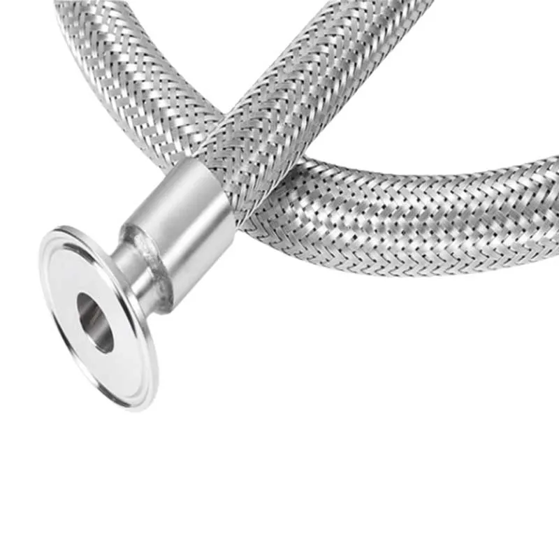 Stainless Steel Equal Sanitary Metal Corrugated Pipe with round Head Flange Connection