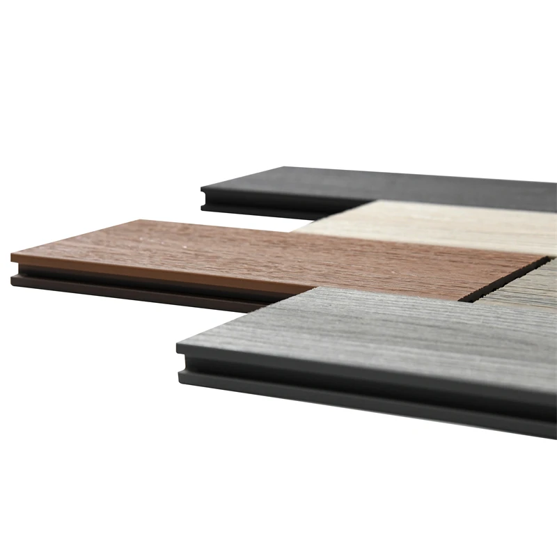 New Design garden park terrace co-extrusion synthetic hollow WPC decking floor